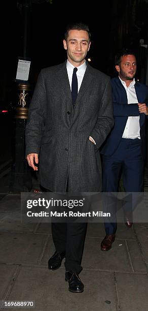 Reg Traviss leaving the Groucho club on May 30, 2013 in London, England.