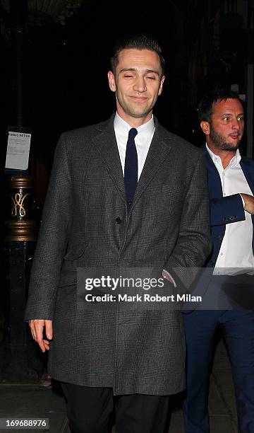 Reg Traviss leaving the Groucho club on May 30, 2013 in London, England.