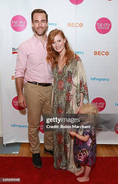 Actor James Van Der Beek and wife Kimberly Van Der Beek attend 16th biggest baby shower ever hosted by big city moms at Metropolitan Pavilion on May...