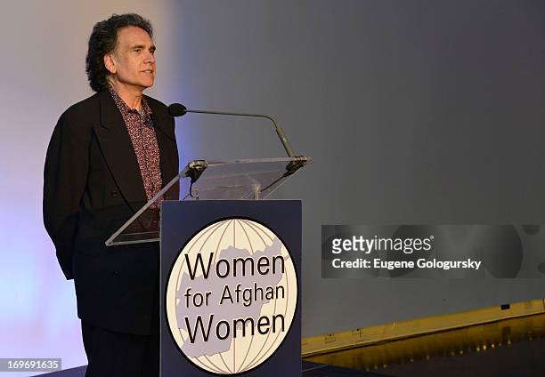 Peter Buffett attend the Women for Afghan Women 12th Anniversary protecting women's rights beyond 2014 at Tribeca 360 on May 30, 2013 in New York...