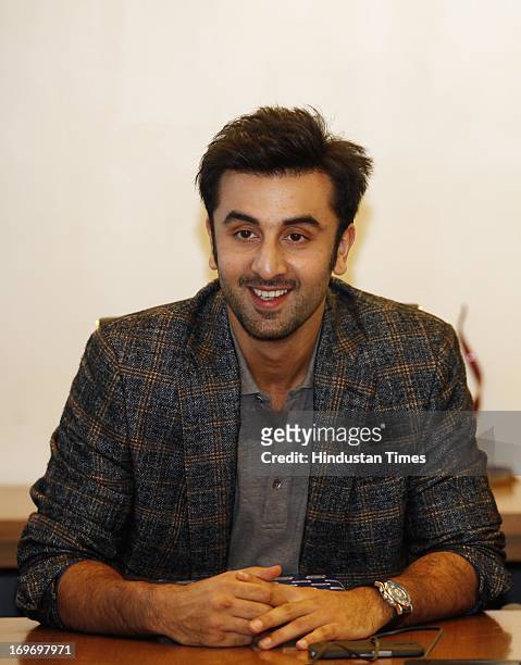 73 Ranbir Kapoor At The Promotion Of Film Yeh Jawani Hai Deewani Photos and  Premium High Res Pictures - Getty Images