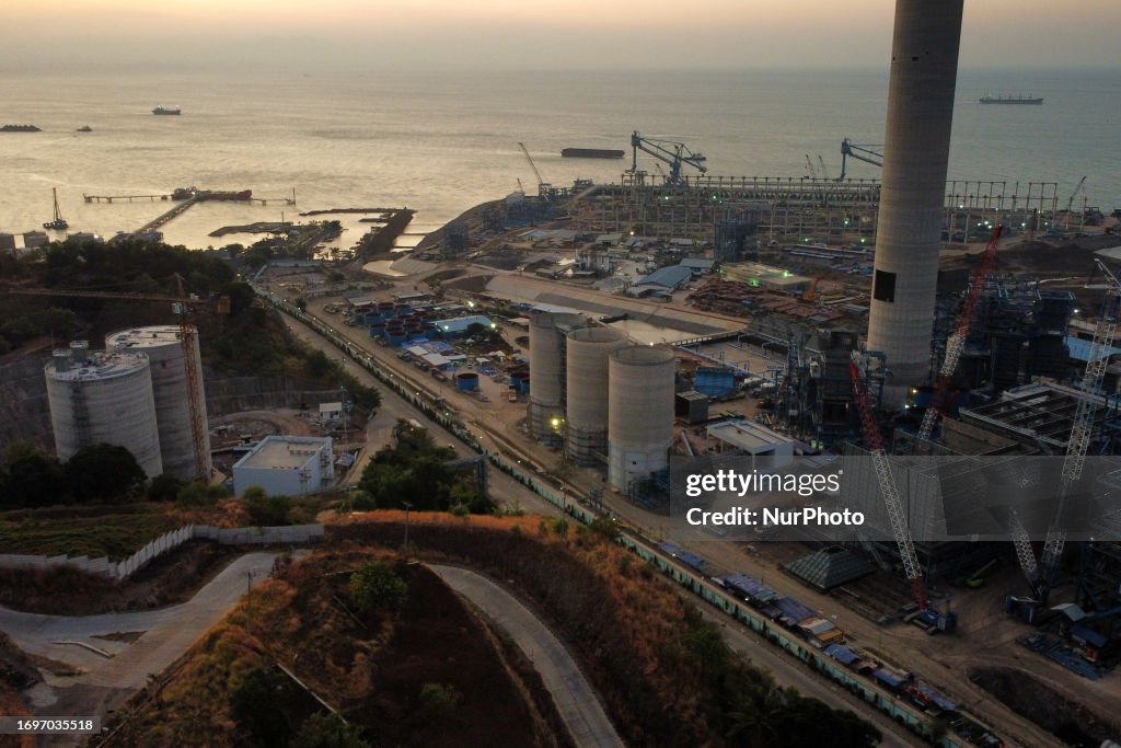 Java Power Plant An aerial view of construction of the New Java 9 and 10 Coal-Fired ...