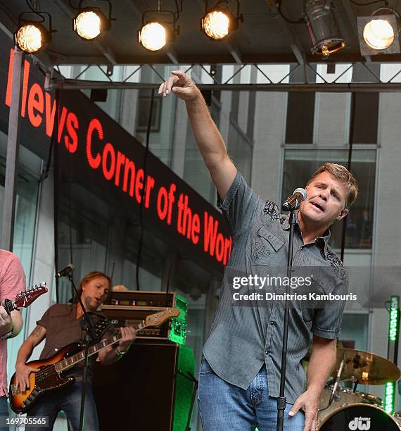 Richie McDonald, lead singer for Lonestar performs during "FOX & Friends" All American Concert Series outside of FOX Studios on May 31, 2013 in New...