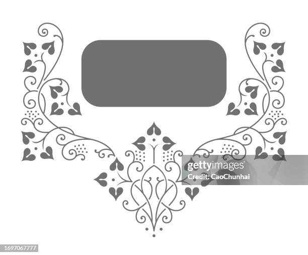 frames of classic style - art and craft stock illustrations