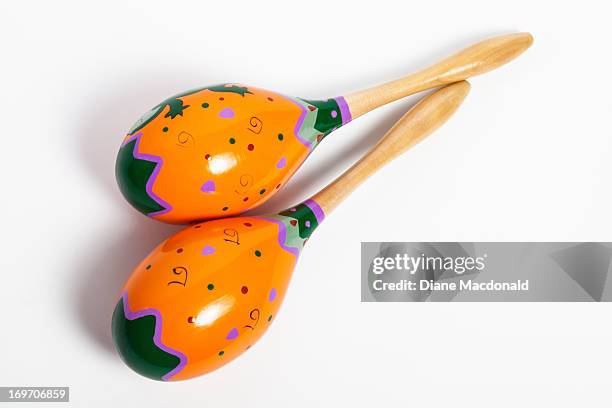 colorful maracas - maracas stock pictures, royalty-free photos & images