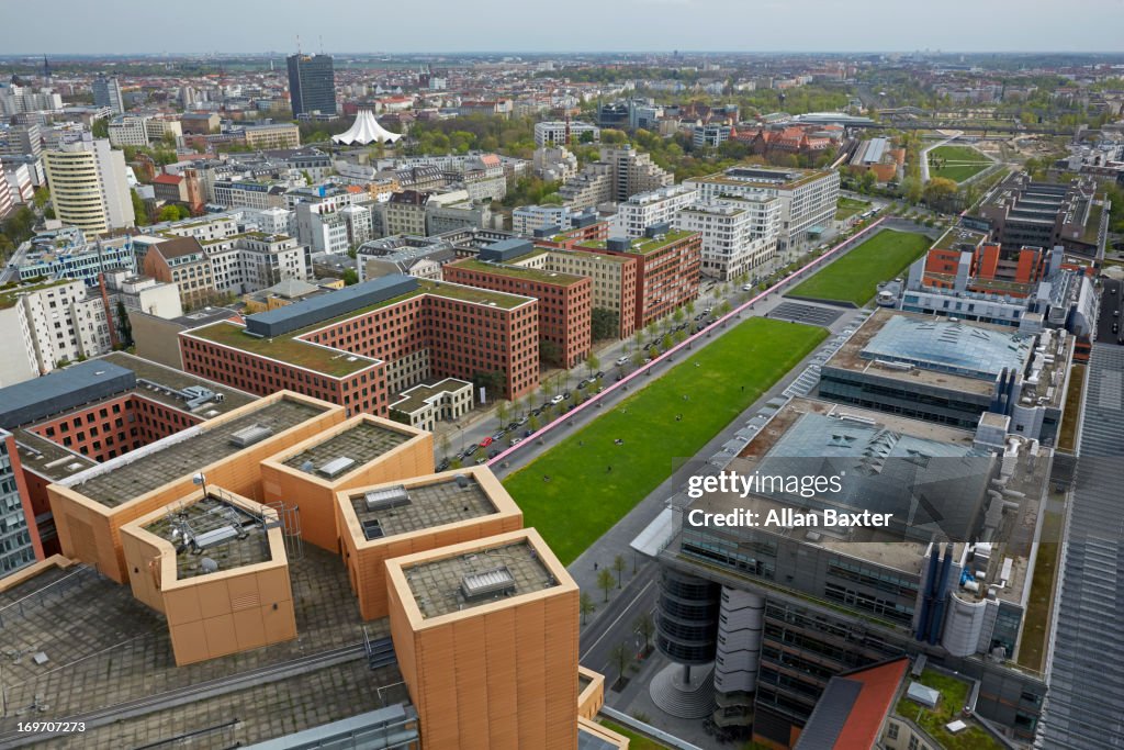 Elevated view of Potsdamer Platz