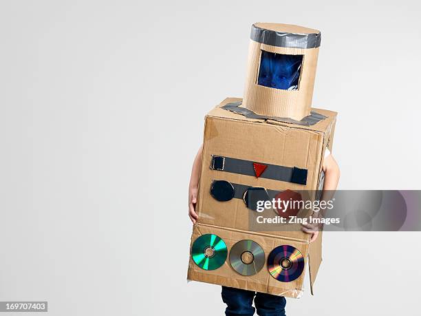 boy dressed as robot - 5 pieces stock pictures, royalty-free photos & images