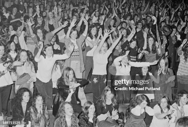 The audience at the Odeon, Birmingham, during a concert by English glam rock group T-Rex, 9th June 1972.