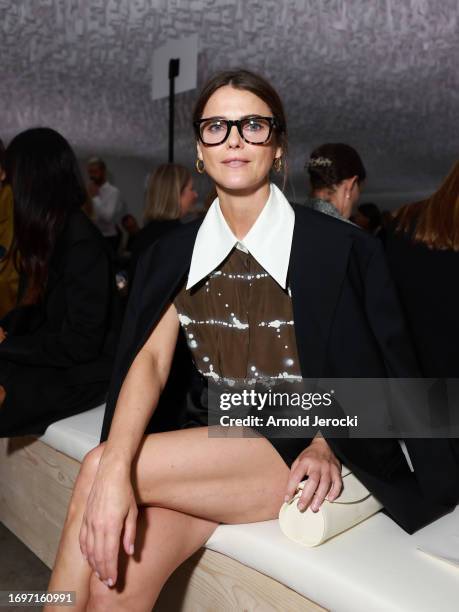 Keri Russell attends the Jil Sander fashion show during the Milan Fashion Week Womenswear Spring/Summer 2024 on September 23, 2023 in Milan, Italy.