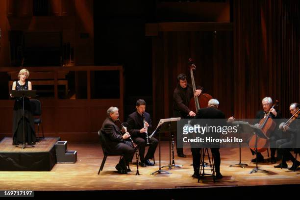 Chamber Music Society performing Harrison Birtwistle's "Pulse Shadows - Meditations on Paul Celan" on Friday night, December 3, 2004.This image, from...