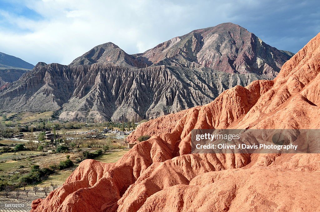 Eroded Mountain Range in Salta Province