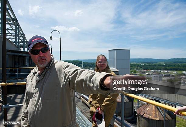 May 30: Greg Hagee of BAE Systems talking about some of the history of the Radford Army Ammunition Plant from the roof of the 1941 power plant that...
