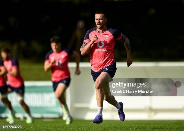 Tours , France - 29 September 2023; Mack Hansen during an Ireland rugby squad training session at Complexe de la Chambrerie in Tours, France.