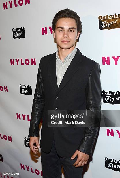Jake T. Austin attends NYLON And Onitsuka Tiger Celebrate The Annual May Young Hollywood Issue at The Roosevelt Hotel on May 14, 2013 in Hollywood,...