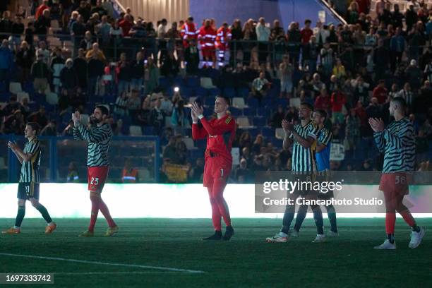 Players of Juventus looks dejected after the match during the Serie A TIM match between US Sassuolo and Juventus at Mapei Stadium - Citta' del...