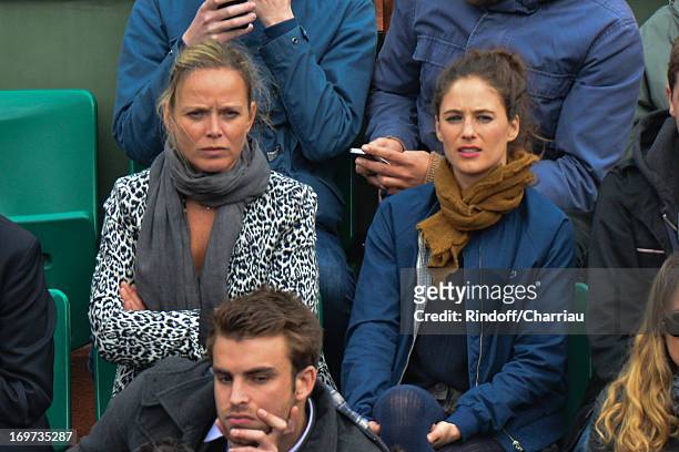 Melanie Bernier and Marie Guillard sightings At French Open 2013 at Roland Garros on May 30, 2013 in Paris, France.