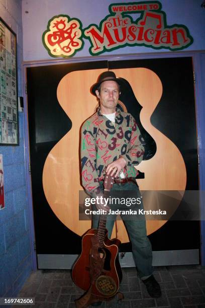 Chris Jagger poses for a portrait out side The Musician venue in Leicester, United Kingdom, 8th October 2009.