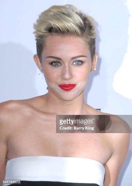 Singer Miley Cyrus arrives at the Maxim 2013 Hot 100 Party held at Create on May 15, 2013 in Hollywood, California.