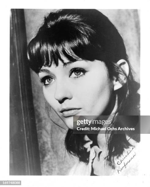 Actor Christine Kaufmann poses for a portrait in circa 1962.