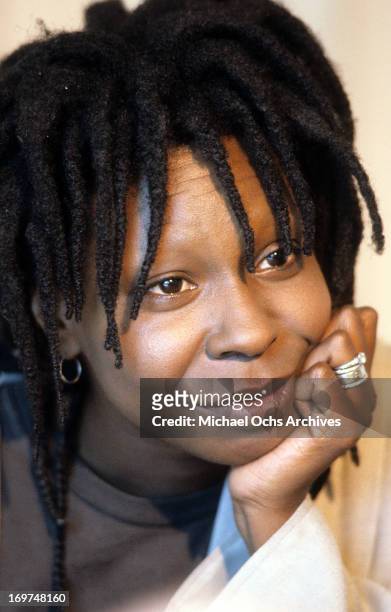Actress Whoopi Goldberg poses for a portrait in circa 1987.