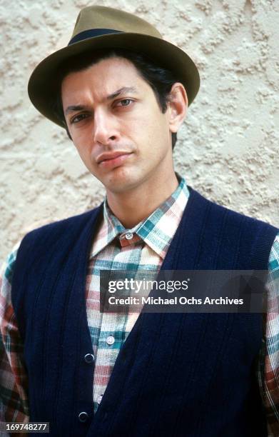 Actor Jeff Goldblum poses for a portrait in circa 1985.