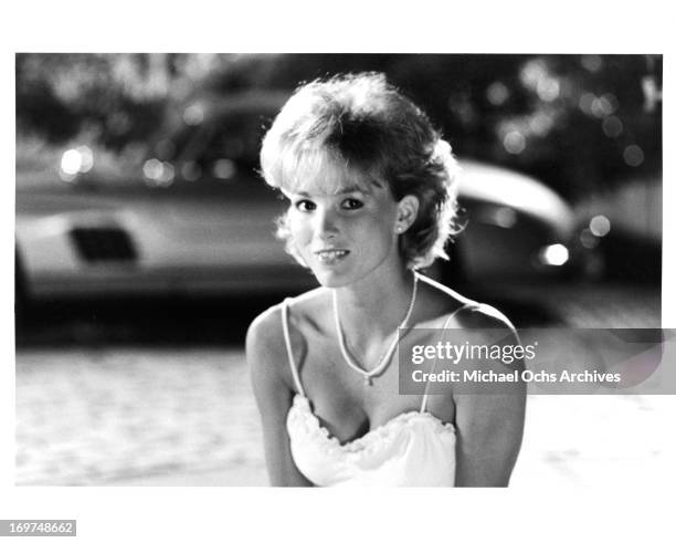 Actress Janet Jones poses for a portrait on the set of "Flamingo Kid" circa 1984.