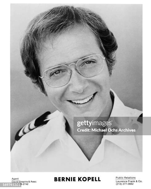 Actor Bernie Kopell poses for a portrait as Doctor Adam Bricker in "Love Boat" circa 1979.
