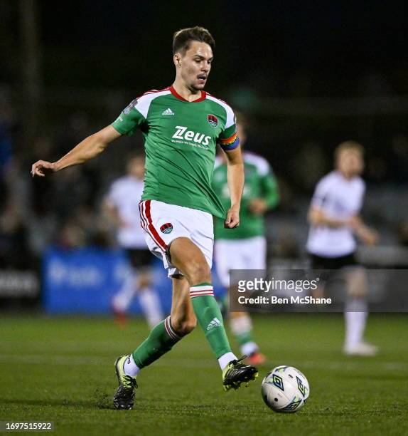 Louth , Ireland - 25 September 2023; Cian Coleman of Cork City during the SSE Airtricity Men's Premier Division match between Dundalk and Cork City...