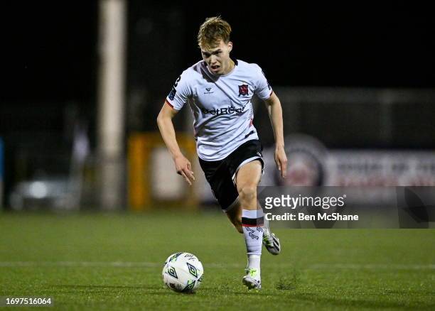 Louth , Ireland - 25 September 2023; Johannes Yli-Kokko of Dundalk during the SSE Airtricity Men's Premier Division match between Dundalk and Cork...