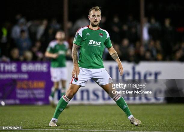Louth , Ireland - 25 September 2023; Ally Gilchrist of Cork City during the SSE Airtricity Men's Premier Division match between Dundalk and Cork City...