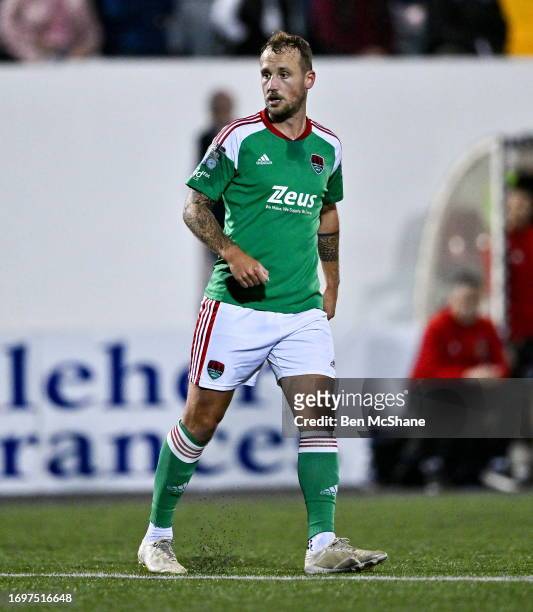Louth , Ireland - 25 September 2023; Ally Gilchrist of Cork City during the SSE Airtricity Men's Premier Division match between Dundalk and Cork City...
