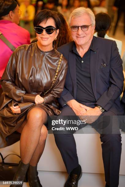 Kris Jenner and Sidney Toledano at Loewe Ready To Wear Spring 2024 held at Esplanade Saint Louis on September 29, 2023 in Paris, France.