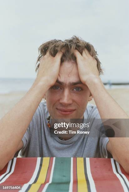 English singer and Blur frontman Damon Albarn, circa 1996.