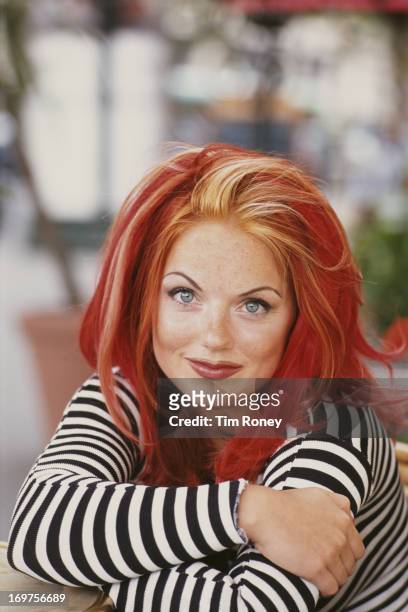Geri Halliwell, aka Ginger Spice of the Spice Girls, in Paris, September 1996.