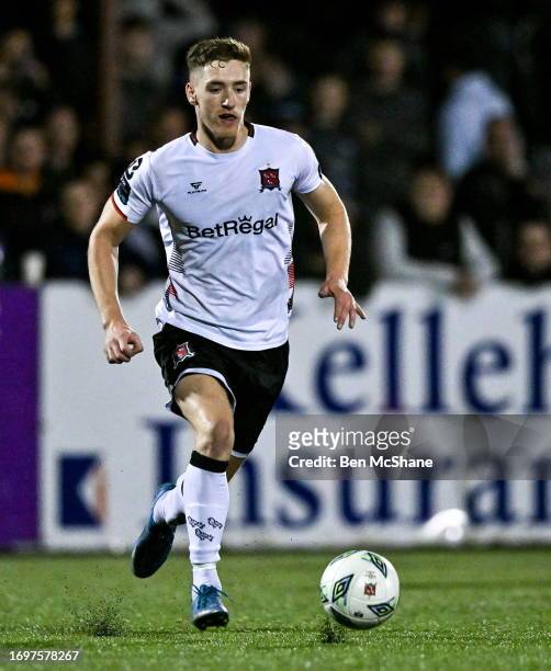 Louth , Ireland - 25 September 2023; John Martin of Dundalk during the SSE Airtricity Men's Premier Division match between Dundalk and Cork City at...