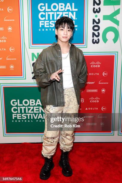 Jungkook attends Global Citizen Festival 2023 at Central Park on September 23, 2023 in New York City.