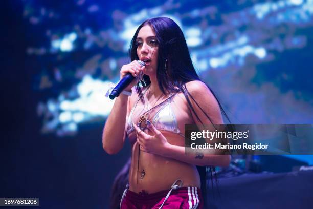 Lourdes Leon, aka Lolahol, performs in concert during the Brava Madrid Music Festival 2023 at IFEMA on September 23, 2023 in Madrid, Spain.