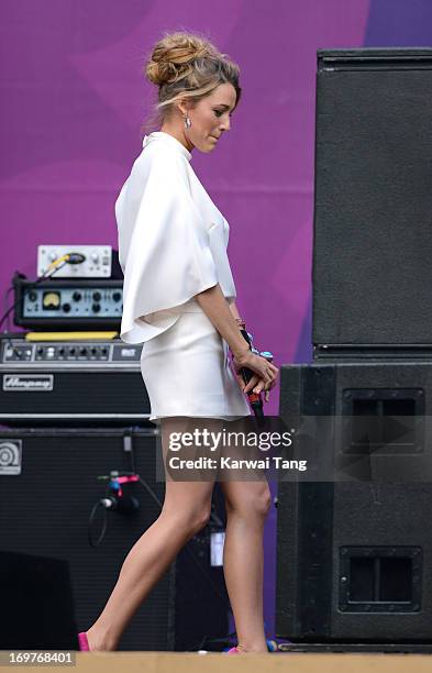 Blake Lively presents on stage at the "Chime For Change: The Sound Of Change Live" Concert at Twickenham Stadium on June 1, 2013 in London, England....