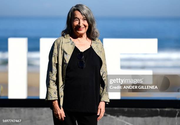 Spanish actress Petra Martinez poses during the photocall of the film "Cerrar los ojos / Close your eyes" during the 71st San Sebastian International...