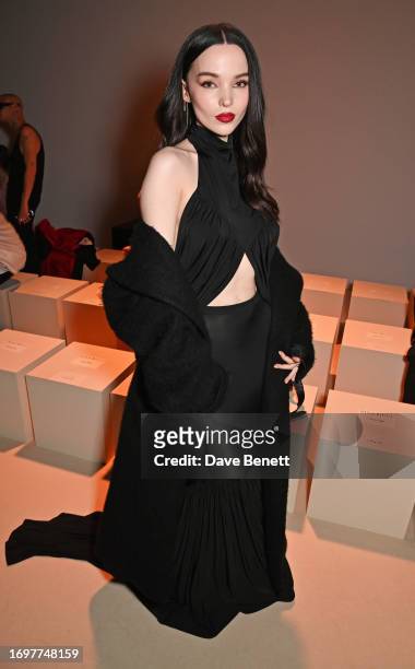 Dove Cameron attends the Nina Ricci Womenswear Spring/Summer 2024 show as part of Paris Fashion Week at Palais De Tokyo on September 29, 2023 in...