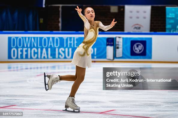 Rena Uezono of Japan performs during the ISU Junior Grand Prix of