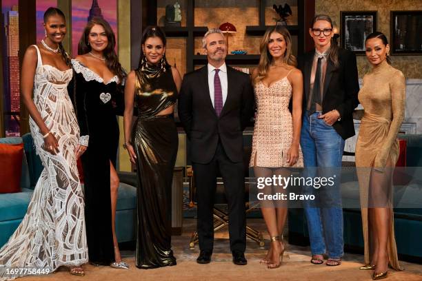 Reunion" -- Pictured: Ubah Hassan, Brynn Whitfield, Jessel Taank, Andy Cohen, Erin Lichy, Jenna Lyons, Sai De Silva --