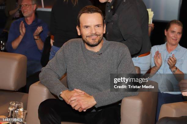 Steffen Henssler during the NDR Talk Show at NDR Studios on September 29, 2023 in Hamburg, Germany.