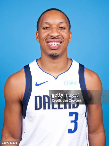 Grant Williams of the Dallas Mavericks poses for a head shot during 2023 NBA Media Day on September 29, 2023 at the American Airlines Center in...