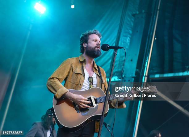 Father John Misty at the 2023 Ohana Festival held at Doheny State Beach on September 29, 2023 in Dana Point, California.