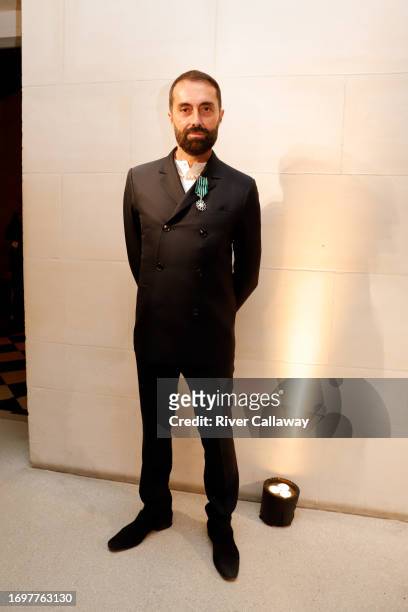 Giambattista Valli at the Chevalier de l'Ordre des Arts et des Lettres Ceremony for Giambattista Valli hosted by Diana Widmaier Picasso and Anna...