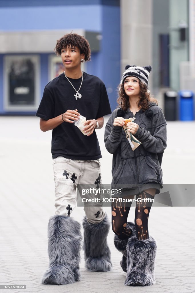 Kane Bailey Rapper Kane Bailey and Prymrr are seen on September 29, 2023 in Los Angeles ...