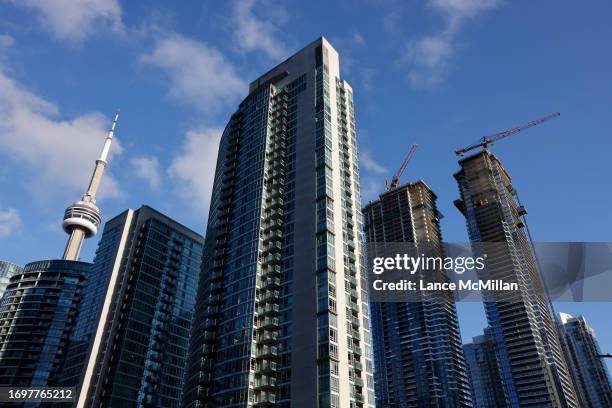 September 29 - Several condos are pictured south of Front St. W., east of Spadina Ave., in Toronto. Lance McMillan/Toronto Star September-29-2023