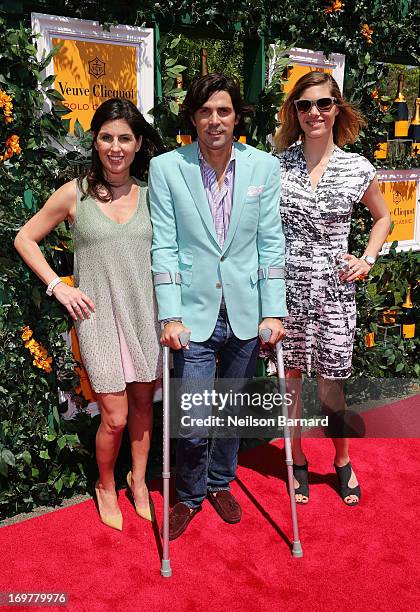 Vanessa Kay, Nacho Figueras and Delfina Blaquier attend the sixth annual Veuve Clicquot Polo Classic on June 1, 2013 in Jersey City.