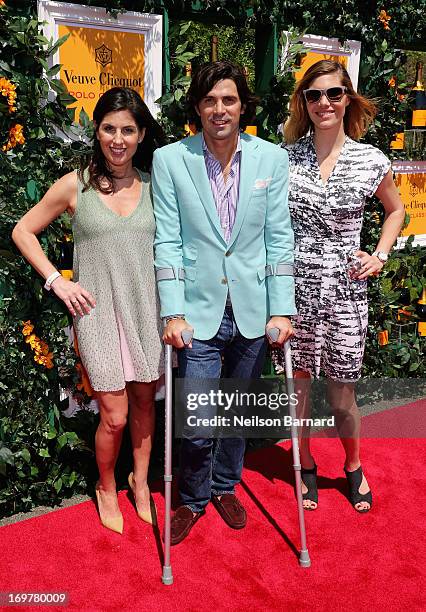 Vanessa Kay, Nacho Figueras and Delfina Blaquier attend the sixth annual Veuve Clicquot Polo Classic on June 1, 2013 in Jersey City.